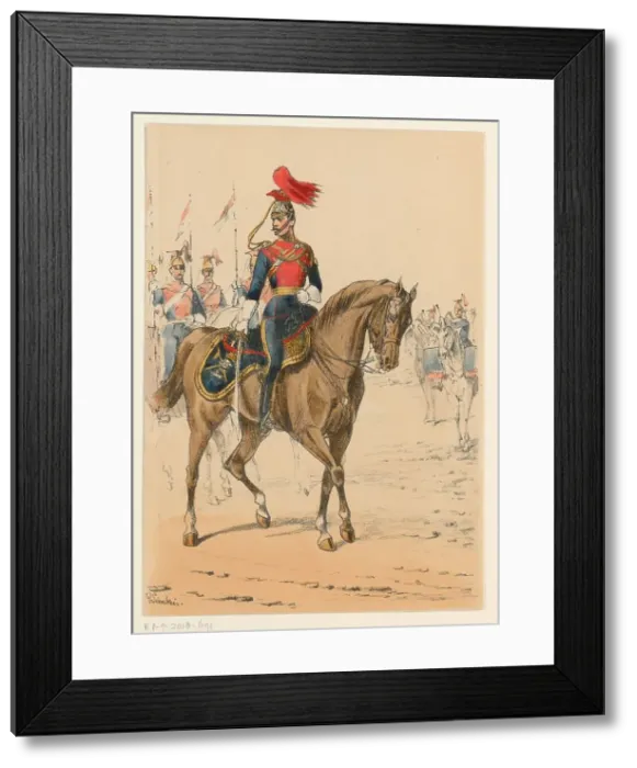 Framed Print : British soldier, 1875-1925. Creator: Richard Simkin Framed Print : British soldier, 1875-1925. Creator: Richard Simkin