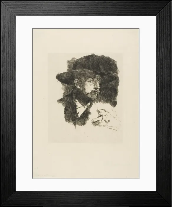 Framed Print : The Smoker, 1873 / 74. Creator: Wilhelm Maria Hubertus Leibl Framed Print : The Smoker, 1873 / 74. Creator: Wilhelm Maria Hubertus Leibl