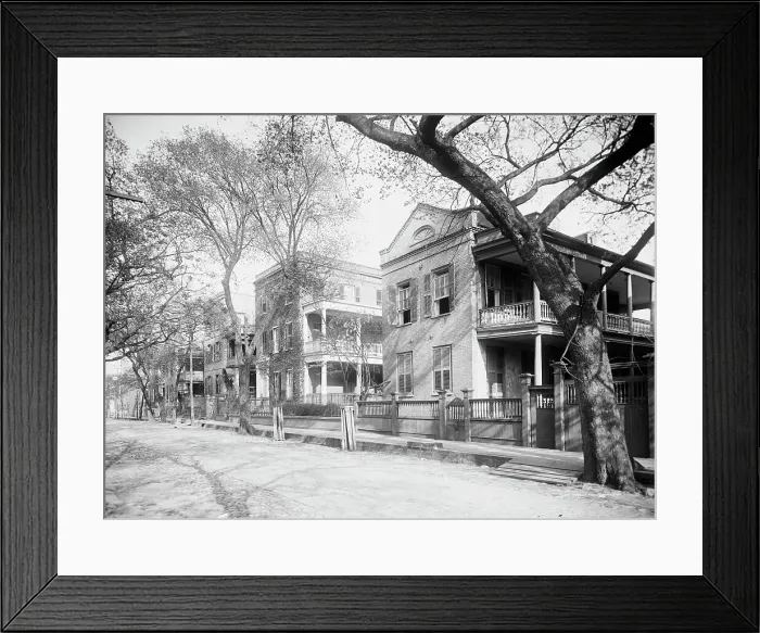 Framed Print : Residence on Hasell Street, Charleston, S.C. 1902. Creator: William H. Jackson
