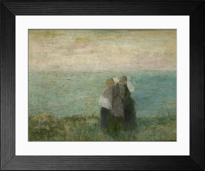 Framed Print : Women by the sea, 1885-1897. Creator: Jan Toorop Framed Print : Women by the sea, 1885-1897. Creator: Jan Toorop