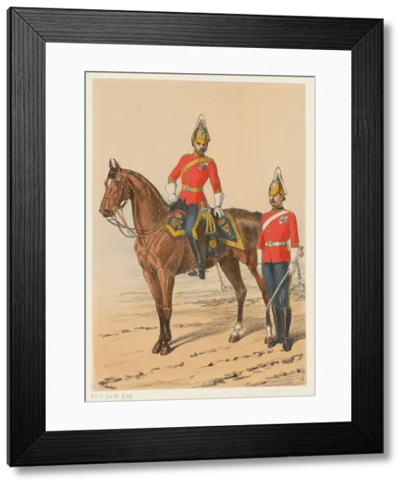 Framed Print : Two British soldiers, 1875-1925. Creator: Richard Simkin