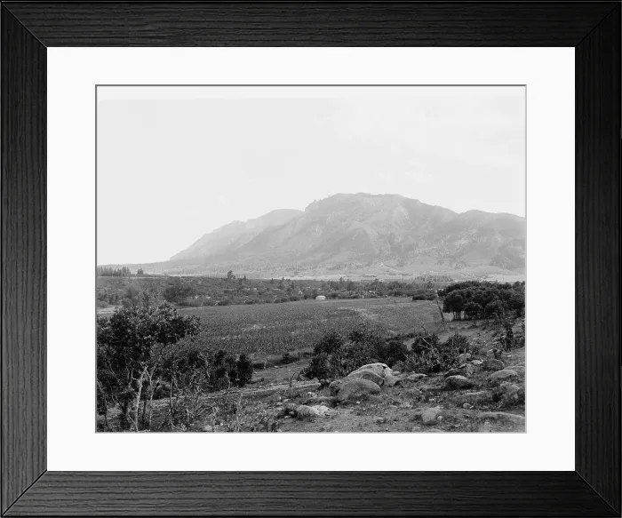 Framed Print : Cheyenne Mountain near Colorado Springs, between 1900 and 1906. Creator: William H. Jackson Framed Print : Cheyenne Mountain near Colorado Springs, between 1900 and 1906. Creator: William H. Jackson