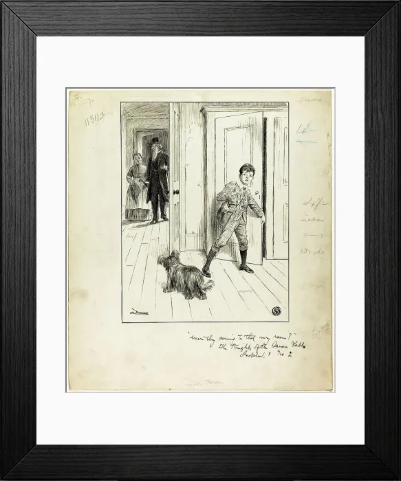 Framed Print : Were They Coming to That Very Room? (The Knights of the Square Table), c.1890. Creator: A. Monro Framed Print : Were They Coming to That Very Room? (The Knights of the Square Table), c.1890. Creator: A. Monro