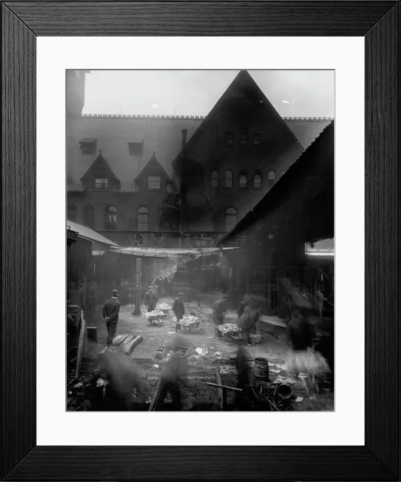 Framed Print : Accident at M.C.R.R. depot, Nov. 12th, 1906, Detroit, Mich. 1906 Nov 12. Creator: Unknown Framed Print : Accident at M.C.R.R. depot, Nov. 12th, 1906, Detroit, Mich. 1906 Nov 12. Creator: Unknown