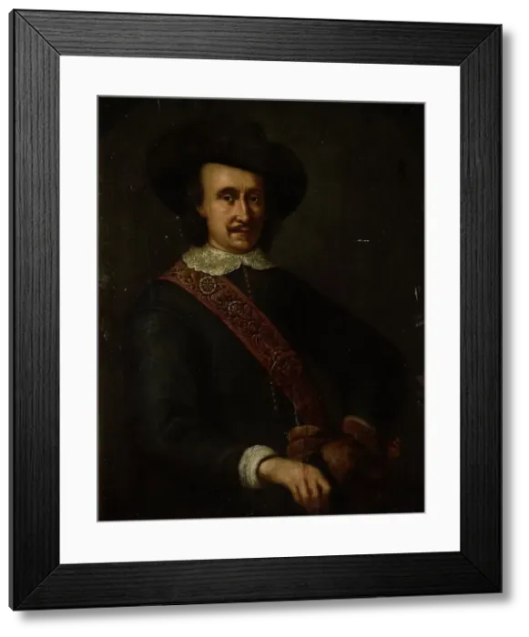 Framed Print : Portrait of Cornelis van der Lijn, Governor-General of the Dutch East Indies, 1645-1675. Creator: Anon Framed Print : Portrait of Cornelis van der Lijn, Governor-General of the Dutch East Indies, 1645-1675. Creator: Anon