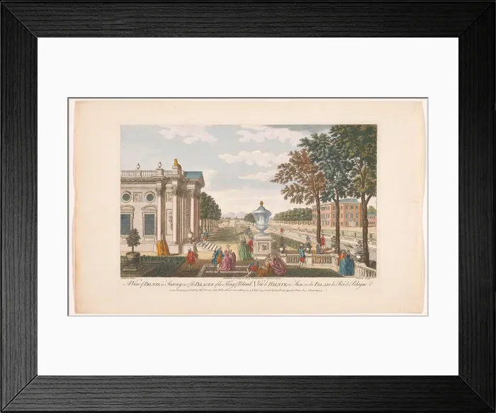 Framed Print : View of the Schloss Pillnitz, 1752. Creator: Stevens Framed Print : View of the Schloss Pillnitz, 1752. Creator: Stevens