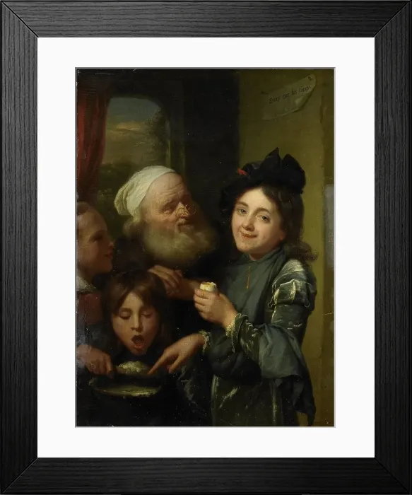Framed Print : Every one his fancy, 1670-1675. Creator: Godfried Schalcken Framed Print : Every one his fancy, 1670-1675. Creator: Godfried Schalcken