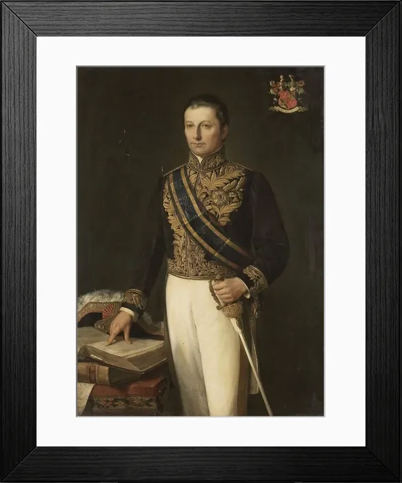 Framed Print : Cornelis Theodorus Elout (1767-1841). Commissaris-generaal (1816-19), c.1883. Creator: Andries van den Berg Framed Print : Cornelis Theodorus Elout (1767-1841). Commissaris-generaal (1816-19), c.1883. Creator: Andries van den Berg