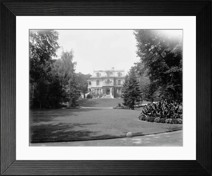 Framed Print : A residence on Sherwood Ave. (i.e. Crescent), Montreal, between 1900 and 1906. Creator: William H. Jackson Framed Print : A residence on Sherwood Ave. (i.e. Crescent), Montreal, between 1900 and 1906. Creator: William H. Jackson