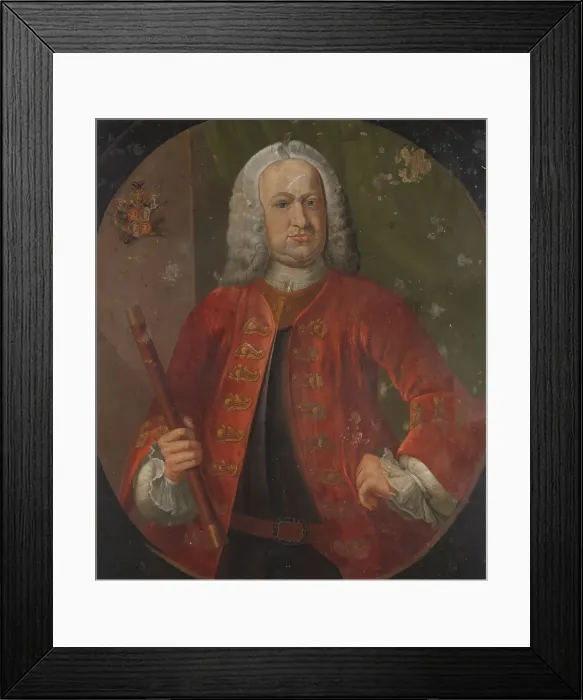 Framed Print : Baron Gustaaf Willem van Imhoff (1743-1750), c.1745. Creator: Anon Framed Print : Baron Gustaaf Willem van Imhoff (1743-1750), c.1745. Creator: Anon