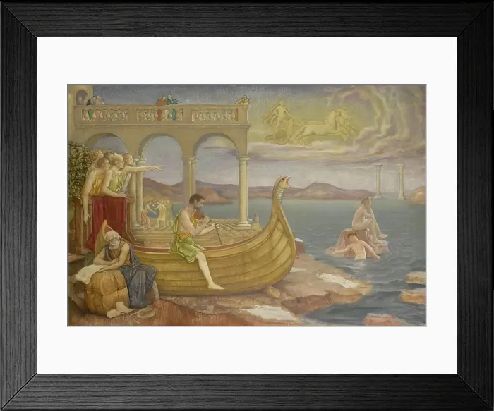 Framed Print : The Building of the Argo, 1901-1911. Creator: Antoon Derkinderen Framed Print : The Building of the Argo, 1901-1911. Creator: Antoon Derkinderen