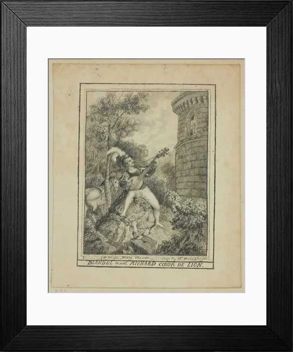 Framed Print : Blondel and Richard Coeur de Lion, 1826. Creator: Mary Trevor Framed Print : Blondel and Richard Coeur de Lion, 1826. Creator: Mary Trevor