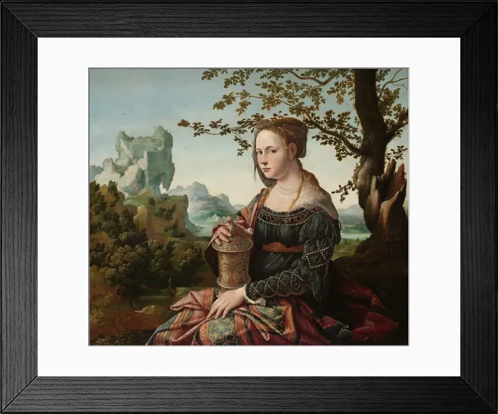 Framed Print : Mary Magdalene, c.1530. Creator: Jan van Scorel Framed Print : Mary Magdalene, c.1530. Creator: Jan van Scorel