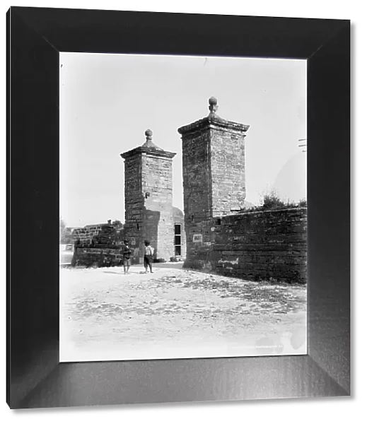 Old City Gate, St. Augustine, Fla. c1901. Creator: William H. Jackson
