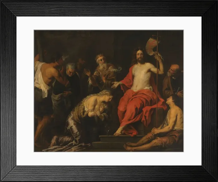Framed Print : Christ and the Penitent Sinners, c.1640-c.1651. Creator: Gerard Seghers Framed Print : Christ and the Penitent Sinners, c.1640-c.1651. Creator: Gerard Seghers