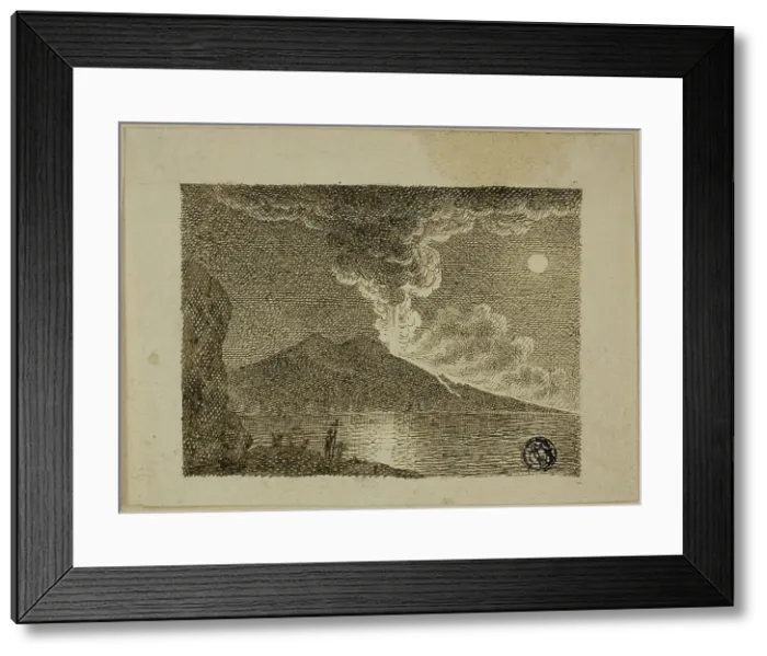Framed Print : Eruption of Vesuvius, 1800 / 49. Creator: Robert Bradstreet Framed Print : Eruption of Vesuvius, 1800 / 49. Creator: Robert Bradstreet