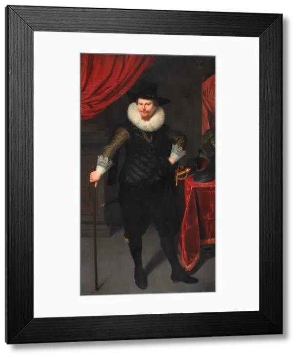 Framed Print : Portrait of Laurens Reael, c.1620. Creator: Cornelis Pietersz. van der Voort Framed Print : Portrait of Laurens Reael, c.1620. Creator: Cornelis Pietersz. van der Voort