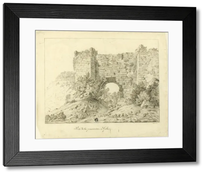 Framed Print : Persecution Portal, Ephesus, c.1820. Creator: Unknown