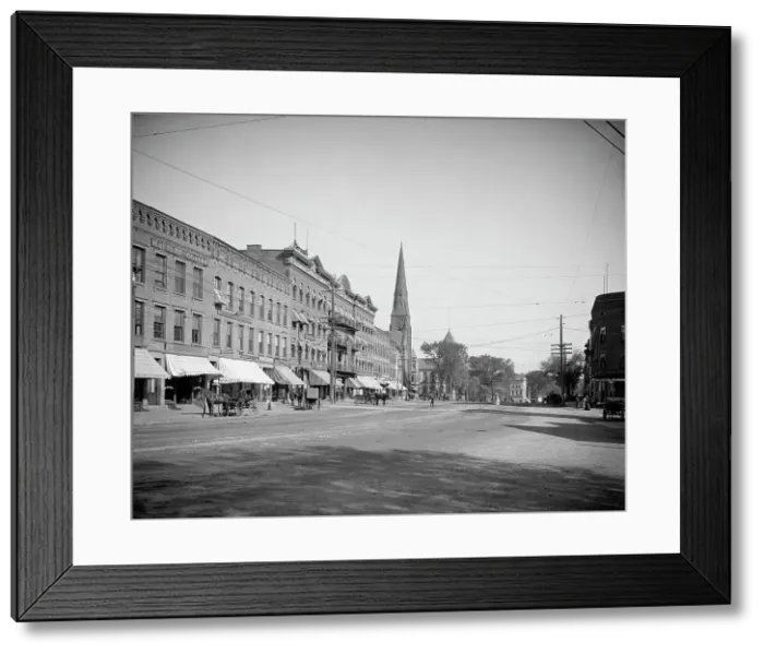 Framed Print : Main St. Northampton, Mass. c1907. Creator: Unknown