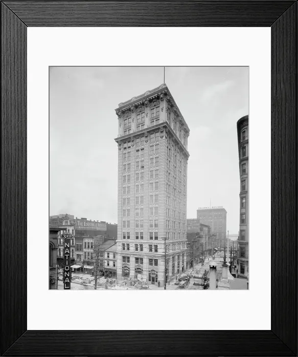 Framed Print : Lincoln Saving [sic] Bank, Louisville, Ky. between 1900 and 1910. Creator: Unknown