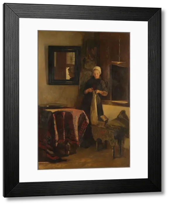 Framed Print : A Sunny Corner, 1850-1888. Creator: Christoffel Bisschop Framed Print : A Sunny Corner, 1850-1888. Creator: Christoffel Bisschop