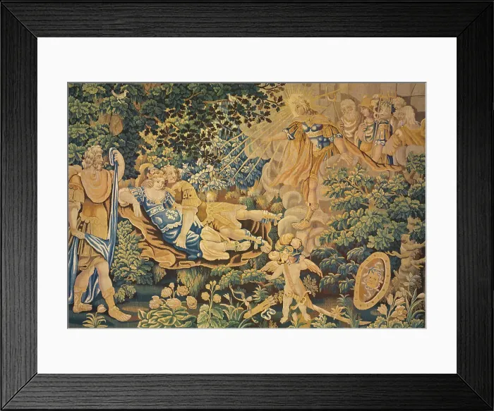 Framed Print : Apollo Exposing Mars and Venus to the Ridicule of the Olympians, from Ovid's Metamorphoses... Creator: Unknown Framed Print : Apollo Exposing Mars and Venus to the Ridicule of the Olympians, from Ovid's Metamorphoses... Creator: Unknown