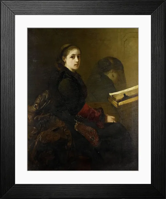 Framed Print : The Interrupted Prayer, 1850-1904. Creator: Christoffel Bisschop Framed Print : The Interrupted Prayer, 1850-1904. Creator: Christoffel Bisschop