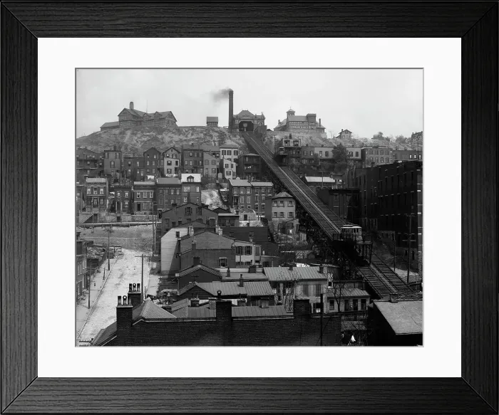 Framed Print : Mount Adams Incline, Cincinnati, Ohio, between 1900 and 1910. Creator: Unknown Framed Print : Mount Adams Incline, Cincinnati, Ohio, between 1900 and 1910. Creator: Unknown