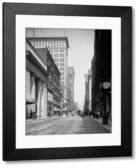 Framed Print : Fourth St. [Street], Cincinnati, Ohio, between 1900 and 1910. Creator: Unknown