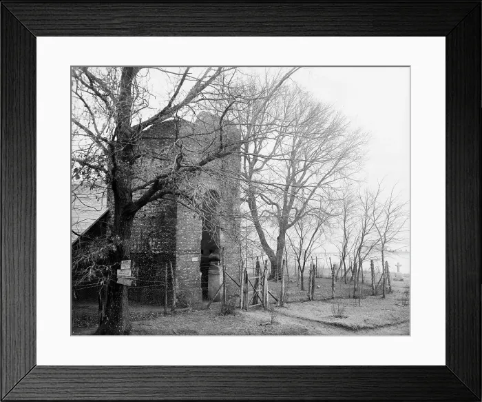 Framed Print : Old Church, Jamestown, Va. between 1900 and 1910. Creator: Unknown Framed Print : Old Church, Jamestown, Va. between 1900 and 1910. Creator: Unknown