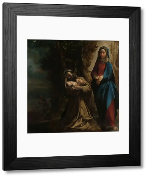 Framed Print : The Vision of Saint Francis of Assisi, 1583-1585. Creator: Lodovico Carracci Framed Print : The Vision of Saint Francis of Assisi, 1583-1585. Creator: Lodovico Carracci