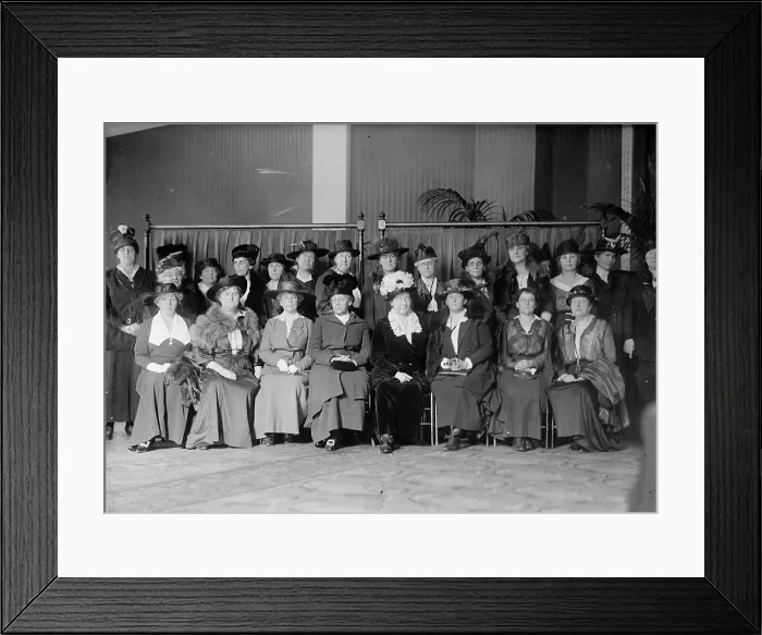 Framed Print : National League For Women's Service - Seated: Mrs. Ira Kip, East Orange, Nj; Mrs. Edward... 1917. Creator: Harris & Ewing. National League For Women's Service - Seated: Mrs. Ira Kip, East Orange, Nj; Mrs. Edward... 1917 Framed Print : National League For Women's Service - Seated: Mrs. Ira Kip, East Orange, Nj; Mrs. Edward... 1917. Creator: Harris & Ewing. National League For Women's Service - Seated: Mrs. Ira Kip, East Orange, Nj; Mrs. Edward... 1917