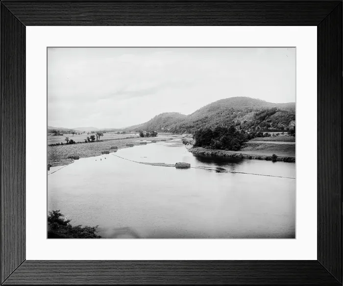Framed Print : Connecticut River above Bellows Falls, Vt. between 1900 and 1910. Creator: Unknown Framed Print : Connecticut River above Bellows Falls, Vt. between 1900 and 1910. Creator: Unknown