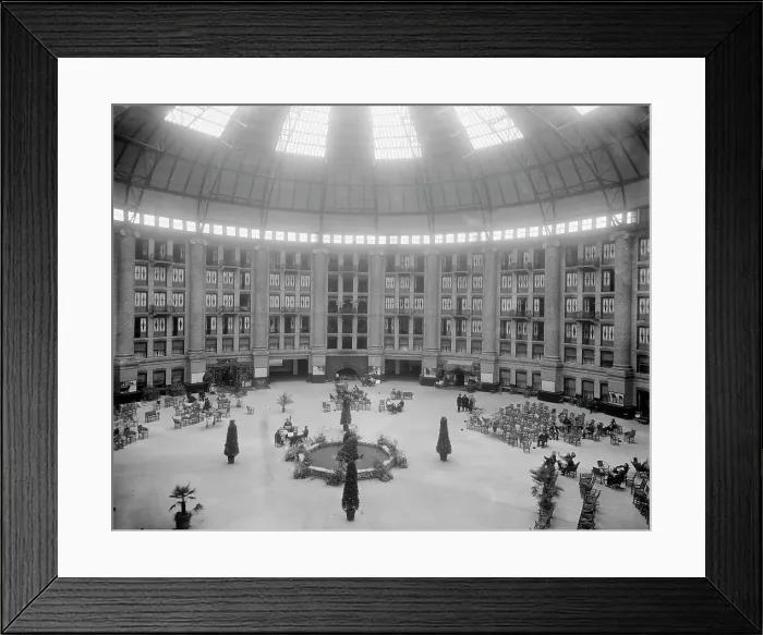 Framed Print : The atrium, West Baden Springs Hotel, West Baden, Indiana, between 1900 and 1910. Creator: Unknown Framed Print : The atrium, West Baden Springs Hotel, West Baden, Indiana, between 1900 and 1910. Creator: Unknown