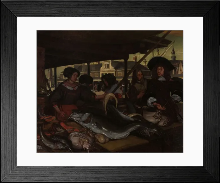 Framed Print : The Nieuwe Vismarkt (New Fish Market) in Amsterdam, 1655-1692. Creator: Emanuel de Witte Framed Print : The Nieuwe Vismarkt (New Fish Market) in Amsterdam, 1655-1692. Creator: Emanuel de Witte