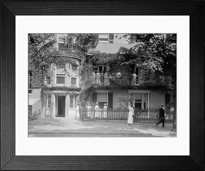 Framed Print : Woman Suffrage - Cameron House, Headquarters, 1915. Creator: Harris & Ewing. Woman Suffrage - Cameron House, Headquarters, 1915. Creator: Harris & Ewing Framed Print : Woman Suffrage - Cameron House, Headquarters, 1915. Creator: Harris & Ewing. Woman Suffrage - Cameron House, Headquarters, 1915. Creator: Harris & Ewing