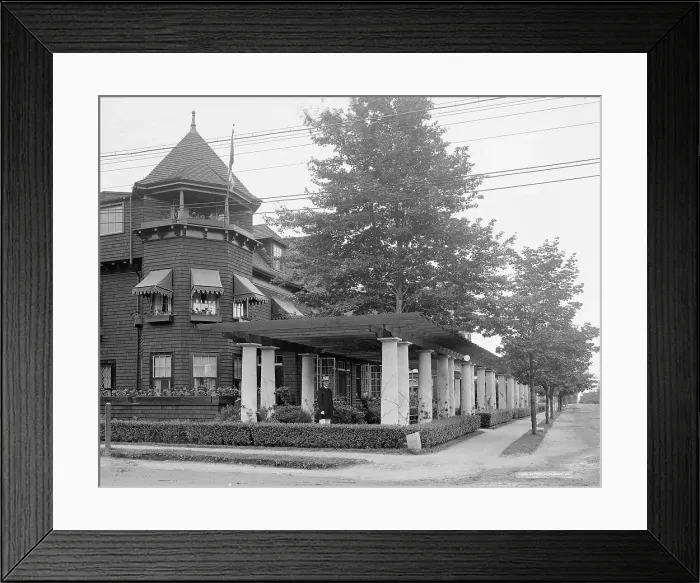Framed Print : Magnolia Grill and Motor Club, Magnolia, Mass. between 1900 and 1906. Creator: Unknown Framed Print : Magnolia Grill and Motor Club, Magnolia, Mass. between 1900 and 1906. Creator: Unknown