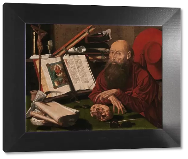 St Jerome in his study, c.1535-c.1545. Creator: Marinus van Reymerswaele