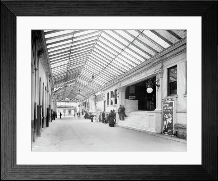 Framed Print : Arcade of Crescent and Tulane Theatres, New Orleans, La. c1906. Creator: Unknown Framed Print : Arcade of Crescent and Tulane Theatres, New Orleans, La. c1906. Creator: Unknown