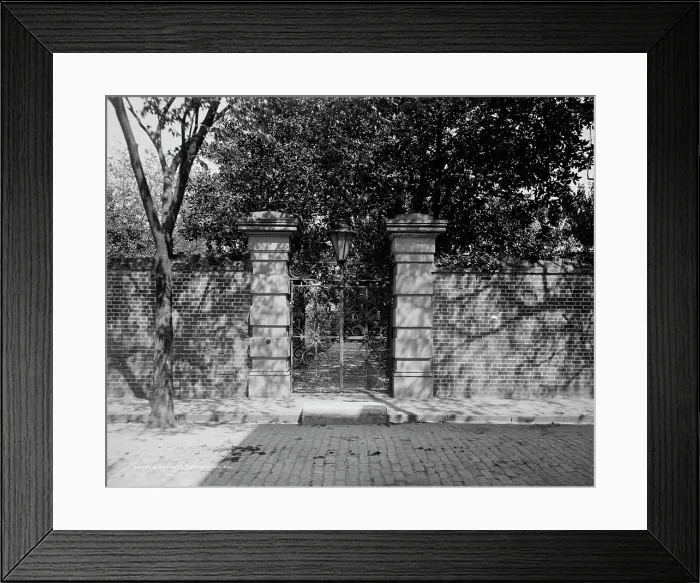 Framed Print : A Gateway, Charleston, S.C. between 1900 and 1910. Creator: Unknown Framed Print : A Gateway, Charleston, S.C. between 1900 and 1910. Creator: Unknown