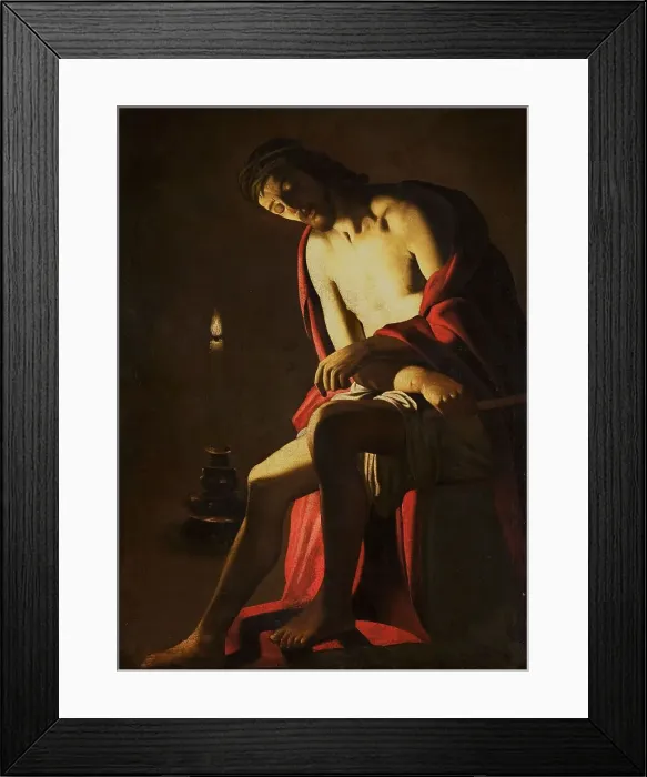 Framed Print : Christ on the Cold Stone, after c.1614. Creator: Unknown Framed Print : Christ on the Cold Stone, after c.1614. Creator: Unknown
