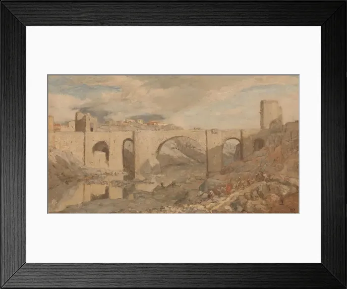 Framed Print : Bridge near Toledo, 1903. Creator: Marius Bauer Framed Print : Bridge near Toledo, 1903. Creator: Marius Bauer