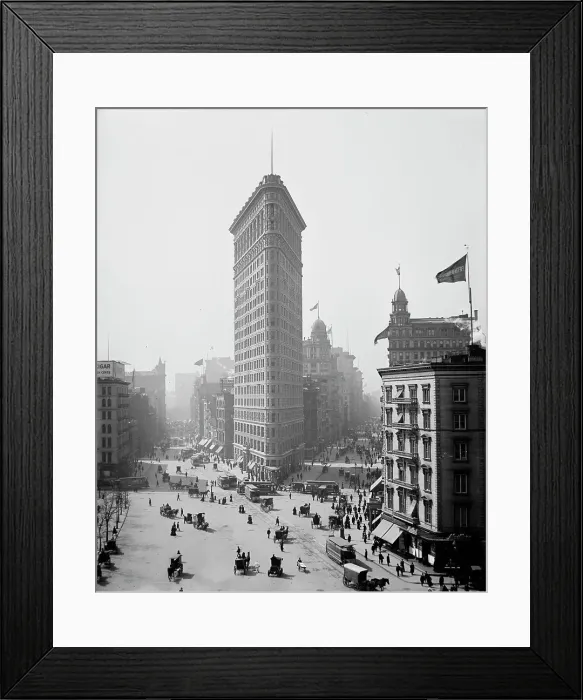Framed Print : Flatiron Building, New York, N.Y. between 1902 and 1910. Creator: Unknown Framed Print : Flatiron Building, New York, N.Y. between 1902 and 1910. Creator: Unknown