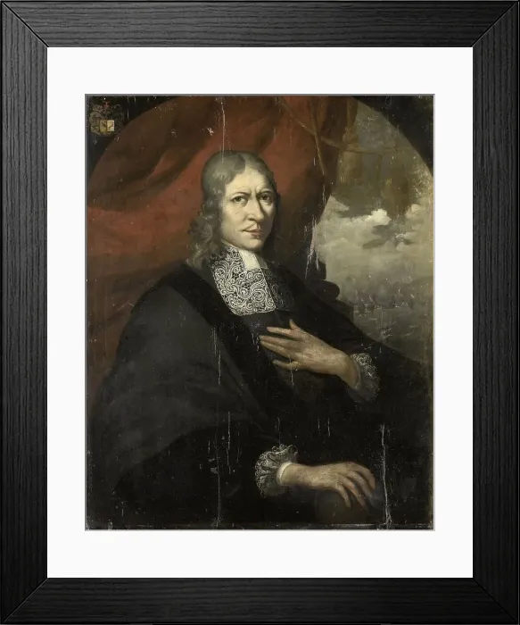 Framed Print : Portrait of Rycklof van Goens, Governor-General, 1680-1700. Creator: Martin Palin Framed Print : Portrait of Rycklof van Goens, Governor-General, 1680-1700. Creator: Martin Palin