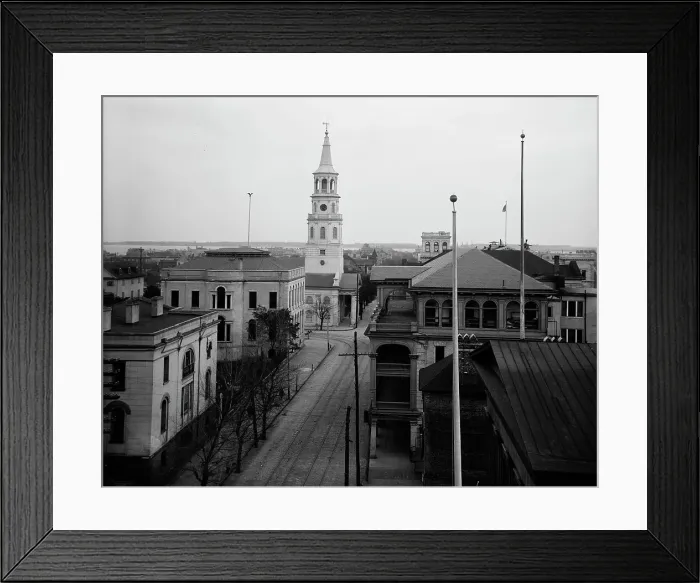 Framed Print : Meeting St. [Street, looking] south, Charleston, S.C. c1907. Creator: Unknown