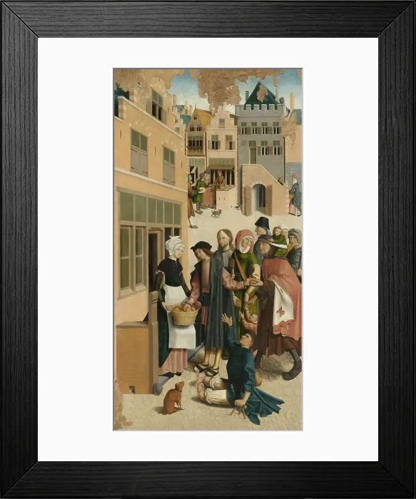 Framed Print : The Seven Works of Mercy, 1504. Creator: Master of Alkmaar Framed Print : The Seven Works of Mercy, 1504. Creator: Master of Alkmaar