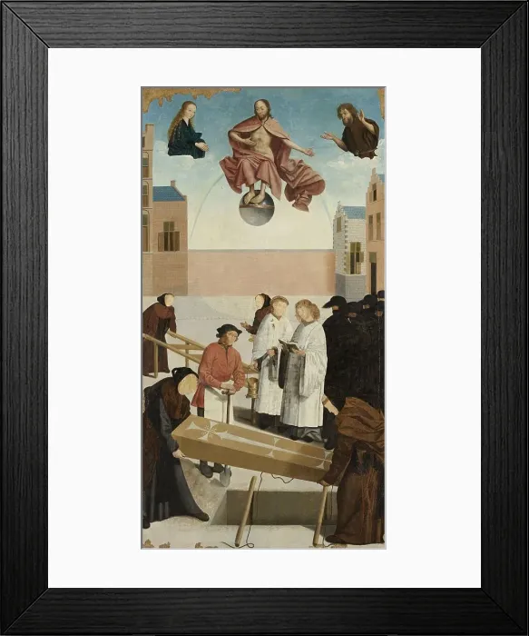 Framed Print : The Seven Works of Mercy, 1504. Creator: Master of Alkmaar Framed Print : The Seven Works of Mercy, 1504. Creator: Master of Alkmaar