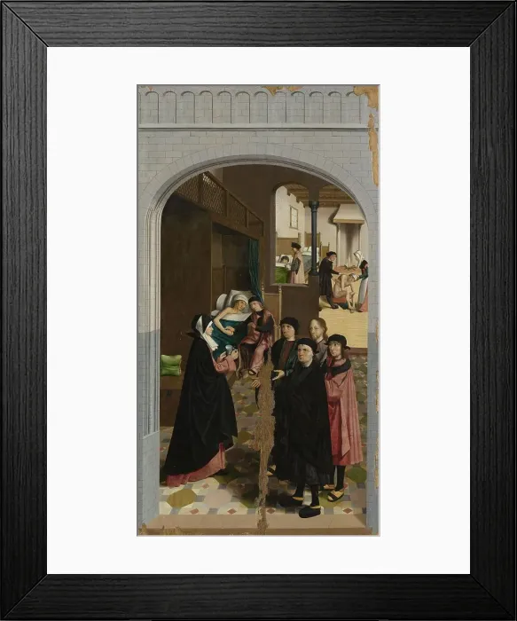 Framed Print : The Seven Works of Mercy, 1504. Creator: Master of Alkmaar Framed Print : The Seven Works of Mercy, 1504. Creator: Master of Alkmaar
