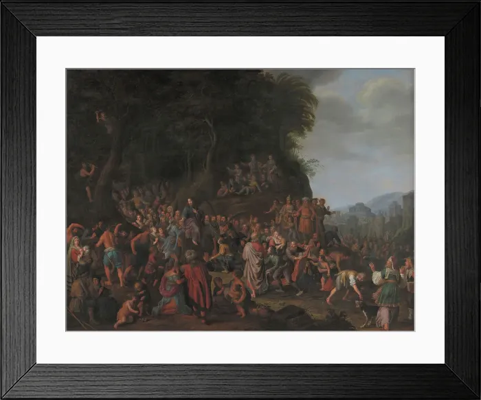 Framed Print : Christ's Entry into Jerusalem, 1655. Creator: Adriaen van Nieulandt Framed Print : Christ's Entry into Jerusalem, 1655. Creator: Adriaen van Nieulandt