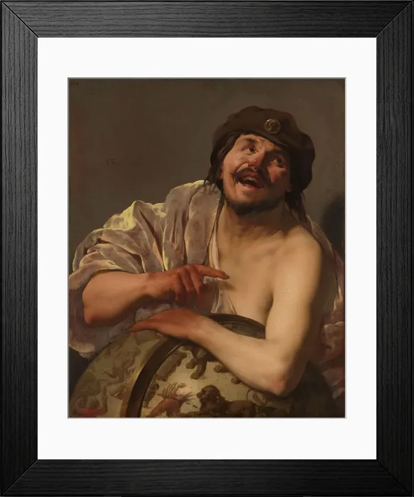 Framed Print : Democritus, 1628. Creator: Hendrick ter Brugghen Framed Print : Democritus, 1628. Creator: Hendrick ter Brugghen